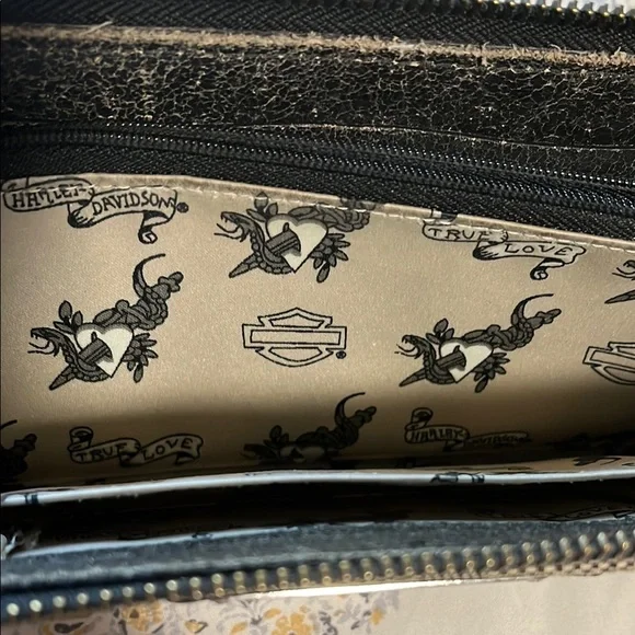 Harley-Davidson Tan & Brown Jacquard Wallet-Wristlet - Picture 7 of 10
